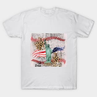 The Statue of Liberty baseball T-Shirt